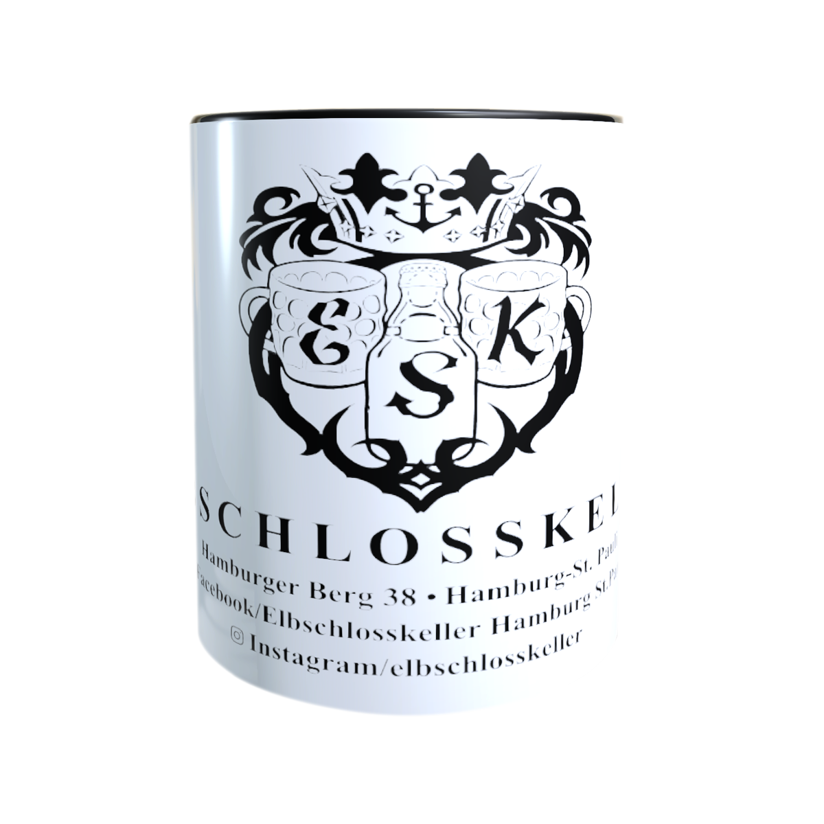 Elbschlosskeller - Sammel-Tasse [weiß/schwarz]