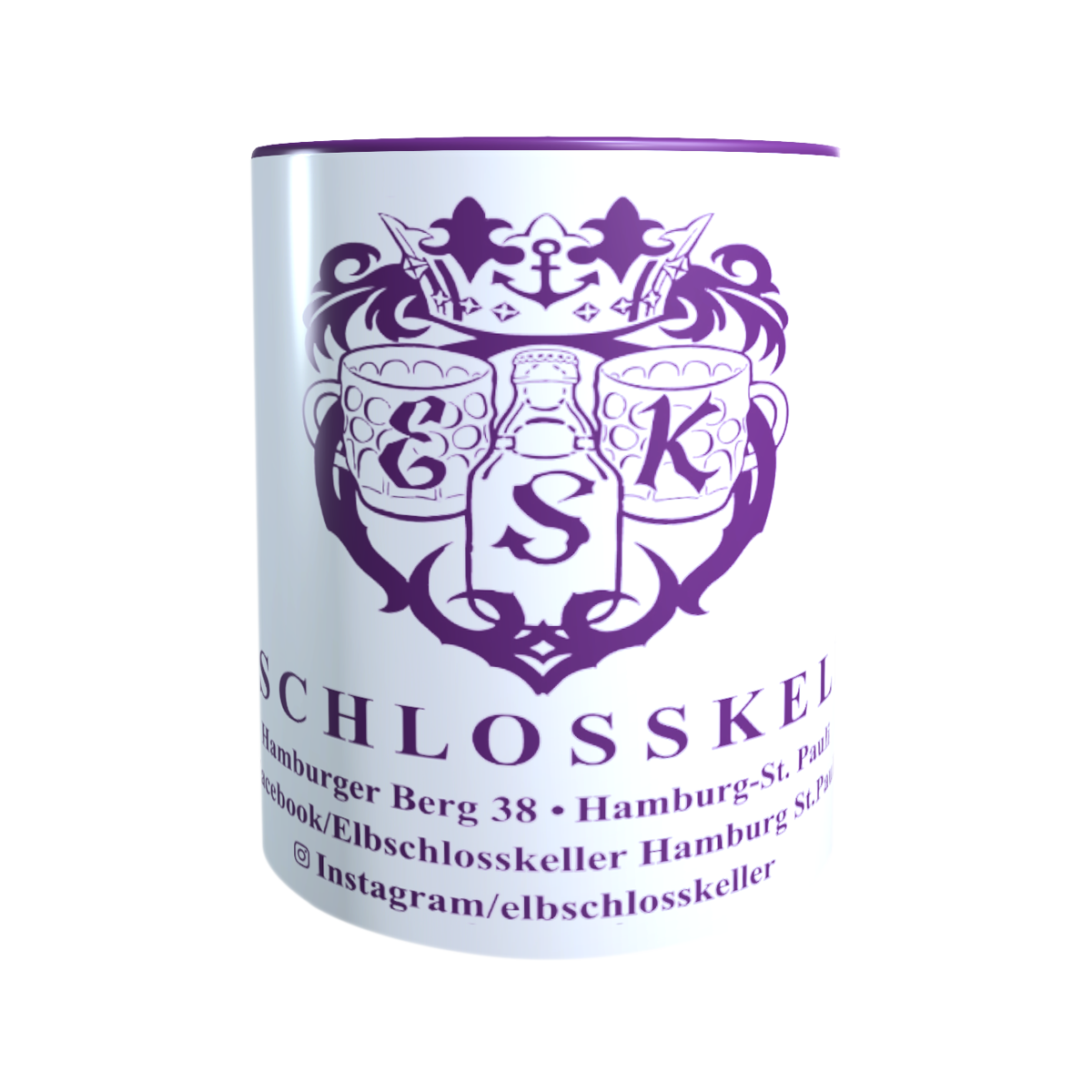 Elbschlosskeller - Sammel-Tasse [weiß/lila]
