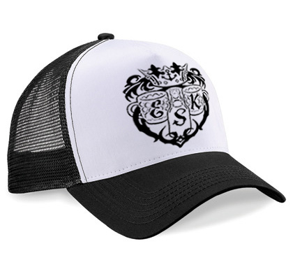 Elbschlosskeller - Snapback Cap mit Mesh und Logo [weiß/schwarz]