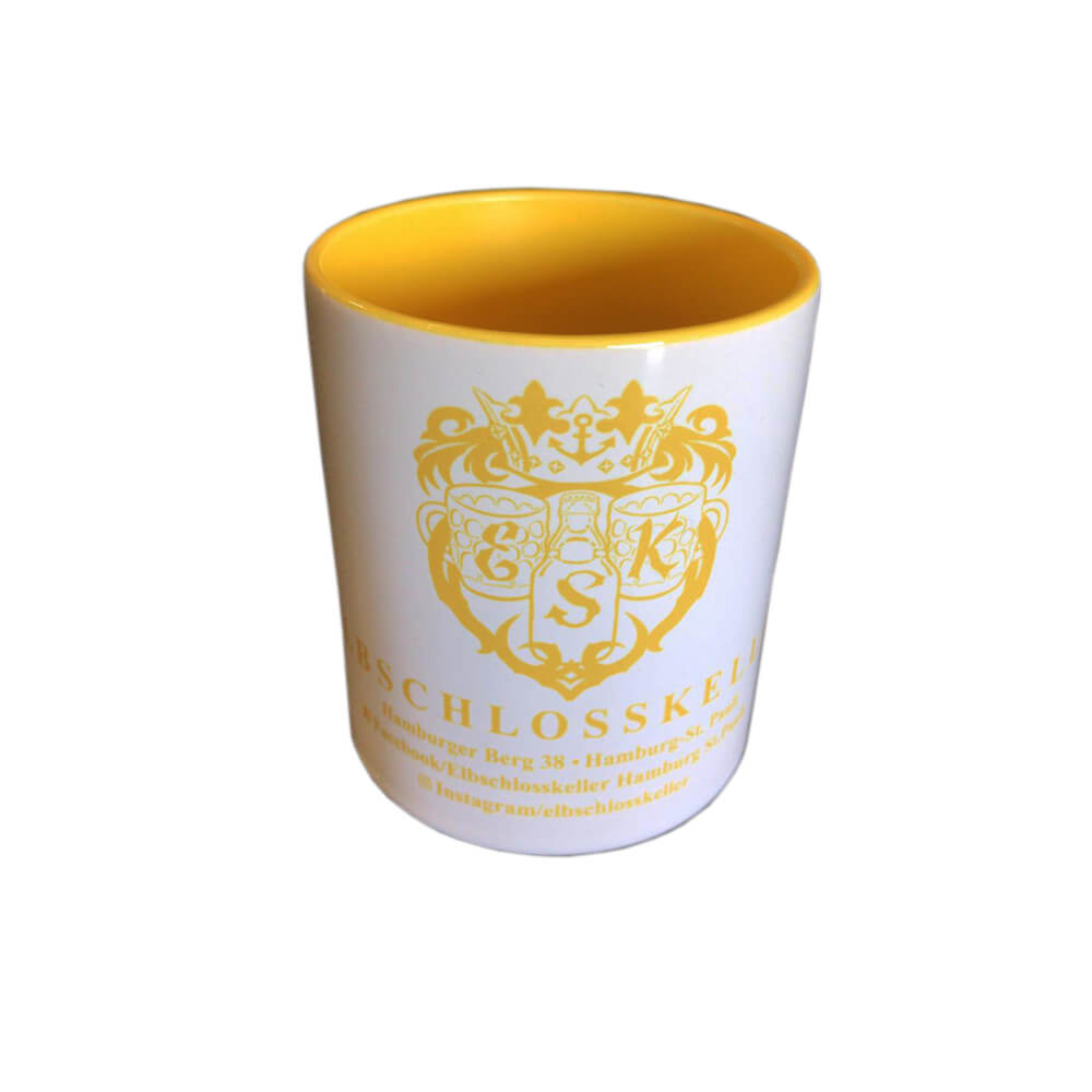 Elbschlosskeller - Sammel-Tasse [weiß/gelb]